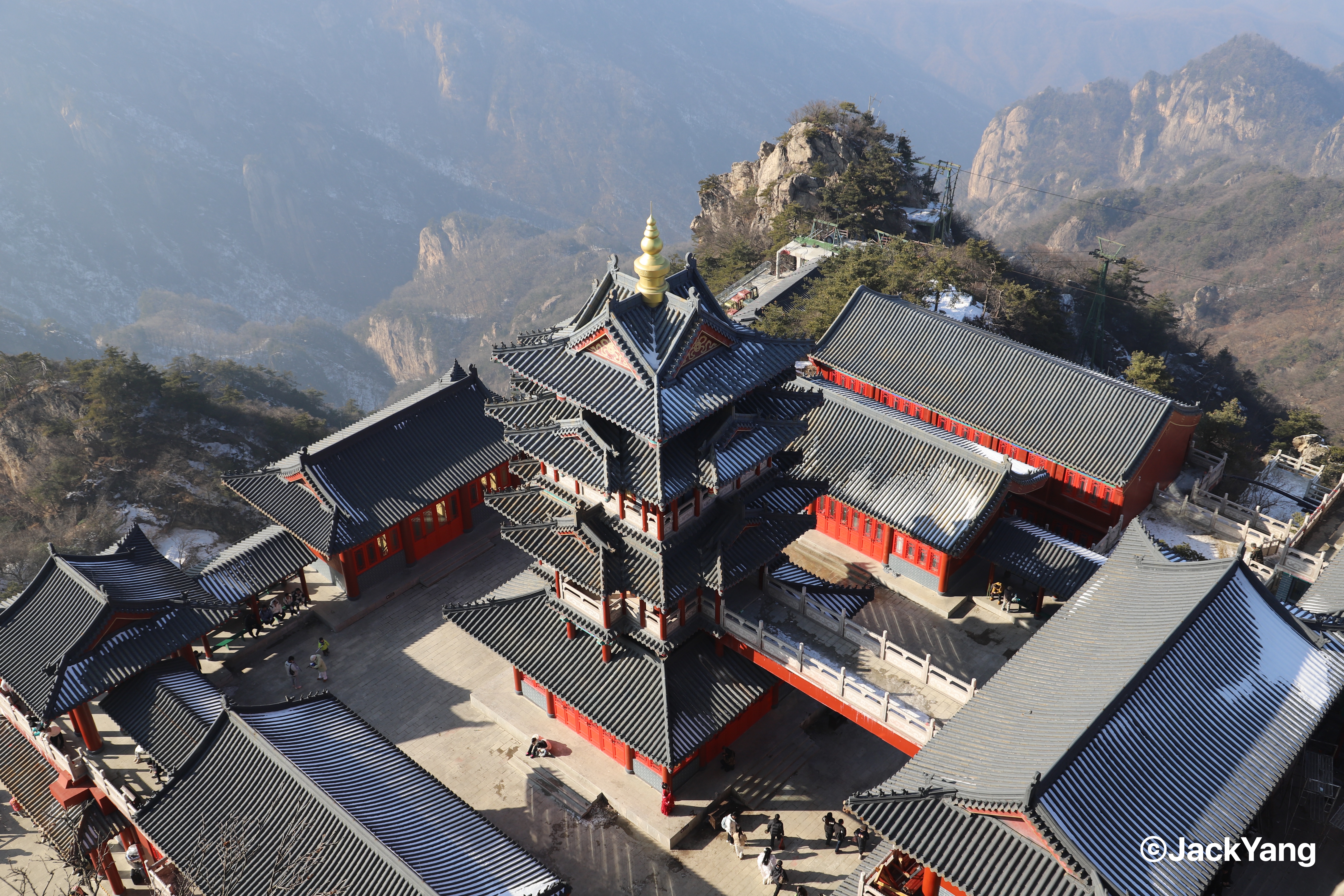 Laojun Mountain landscape in Luoyang, China